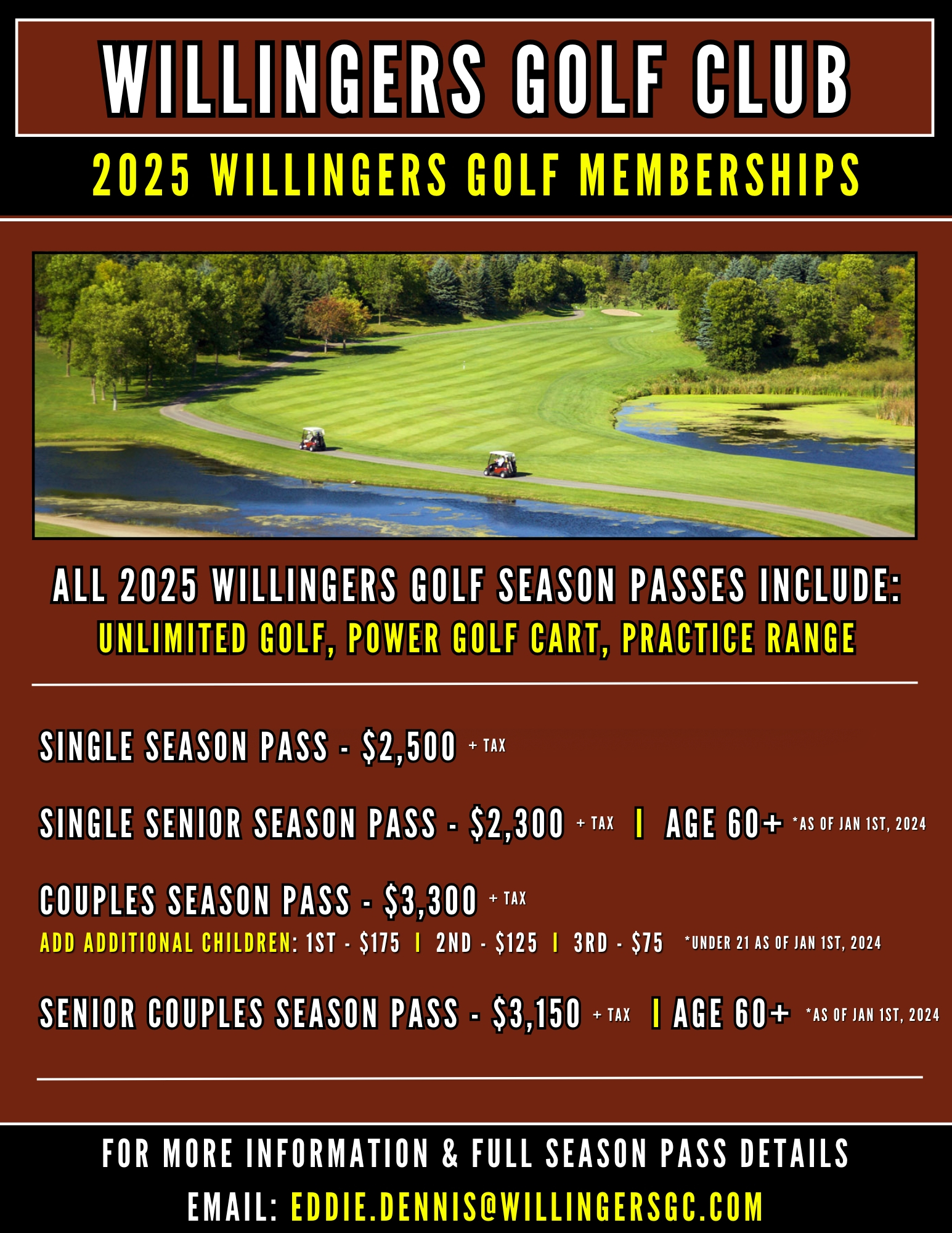 Willingers Golf Club | (March 2025) Willingers Golf Memberships (Pop-Up)